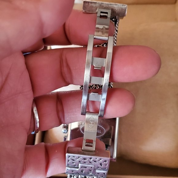 COPY - LOIS HILL S/S BLUE FACE LINK WATCH